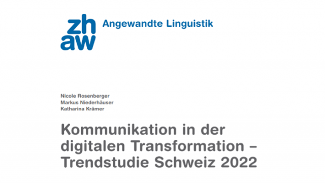 Rosenberger et al.- Trendstudie Schweiz 2022