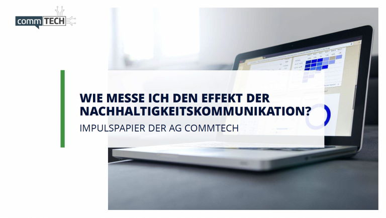 Impulspapier: Wie messe ich den Effekt der Nachhaltigkeitskommunikation?