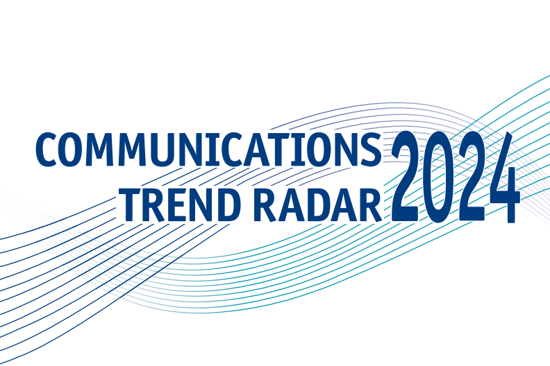 Der Communications Trend Radar wird seit 2020 jährlich von der Academic Society for Management & Communication veröffentlicht und von Teams der Universitäten Leipzig und Potsdam durchgeführt. Das übergeordnete Ziel ist es, Kommunikationsprofis auf Trends vorzubereiten, die ihre Arbeit prägen werden.