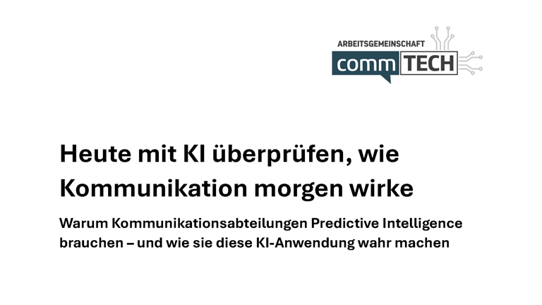 Whitepaper: Heute mit KI überprüfen, wie Kommunikation morgen wirkt