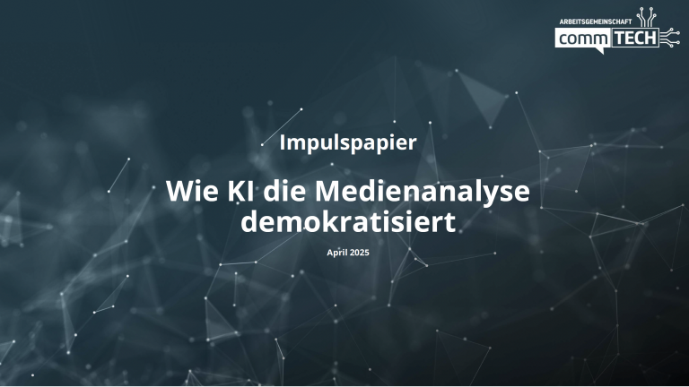 Impulspapier: Wie KI die Medienanalyse demokratisiert
