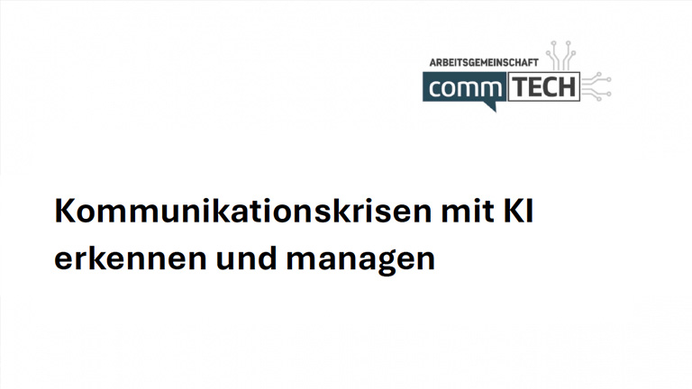 Impulspapier: Kommunikationskrisen mit KI erkennen und managen