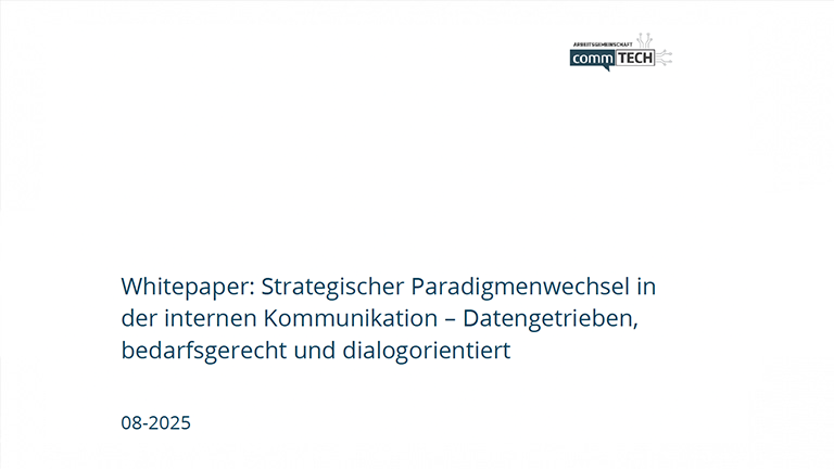 Whitepaper: Strategischer Paradigmenwechsel in der internen Kommunikation