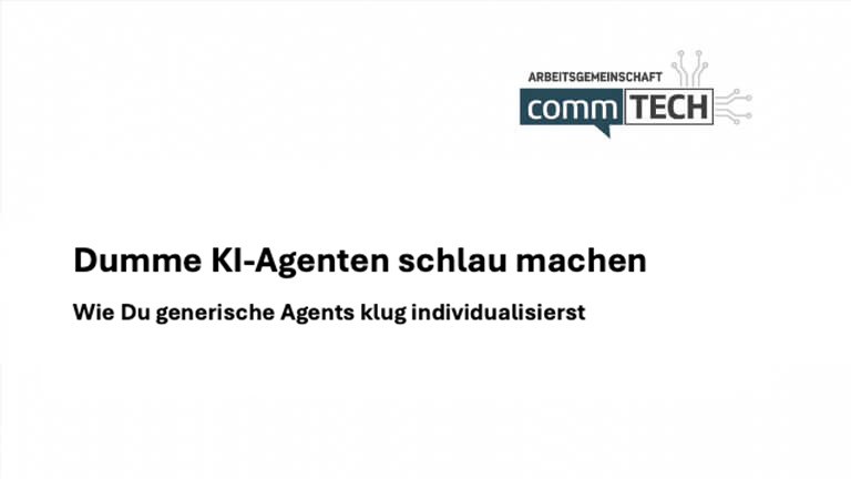 Impulspapier: Dumme KI-Agenten schlau machen