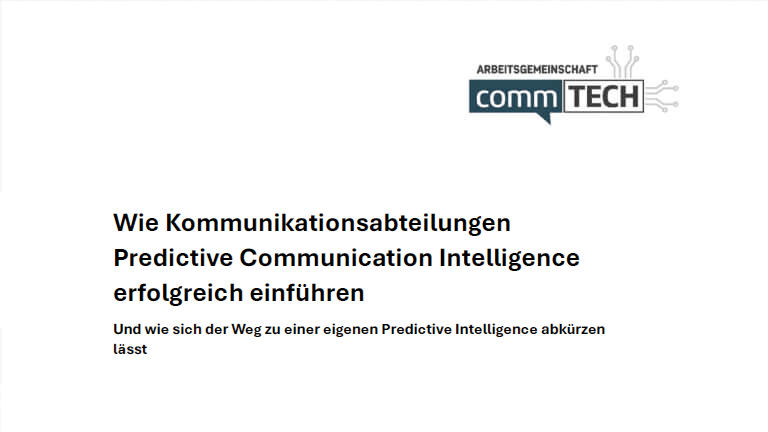 Impulspapier: Predictive Communication Intelligence einführen