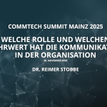Reimer Stobbe_Welche Rolle und welchen Mehrwert hat die Kommunikation in der Organisation-Strategischer Partner oder Dienstleister