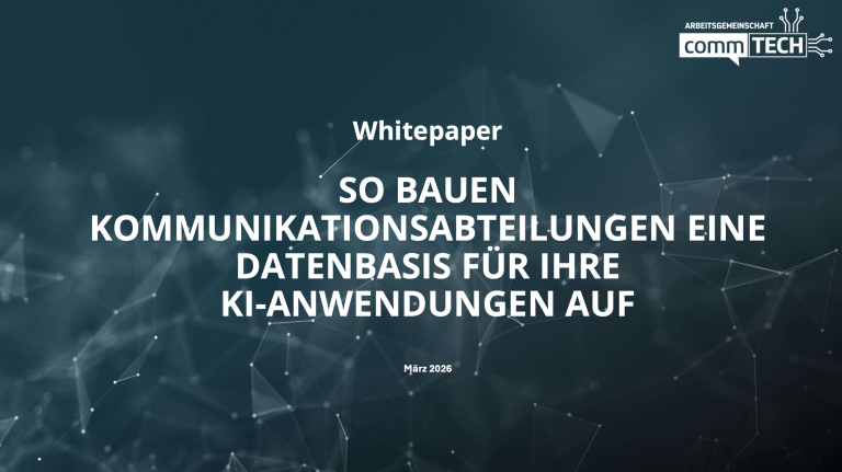 Whitepaper: So bauen Kommunikationsabteilungen eine Datenbasis für ihre KI-Anwendungen auf