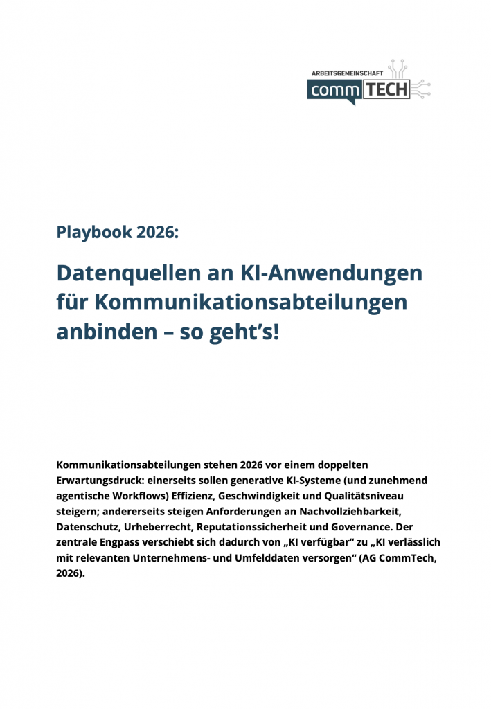 Playbook 2026: Datenquellen an KI-Anwendungen anbinden