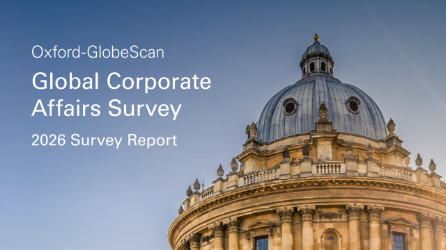 Oxford-GlobeScan Global Corporate Affairs Survey