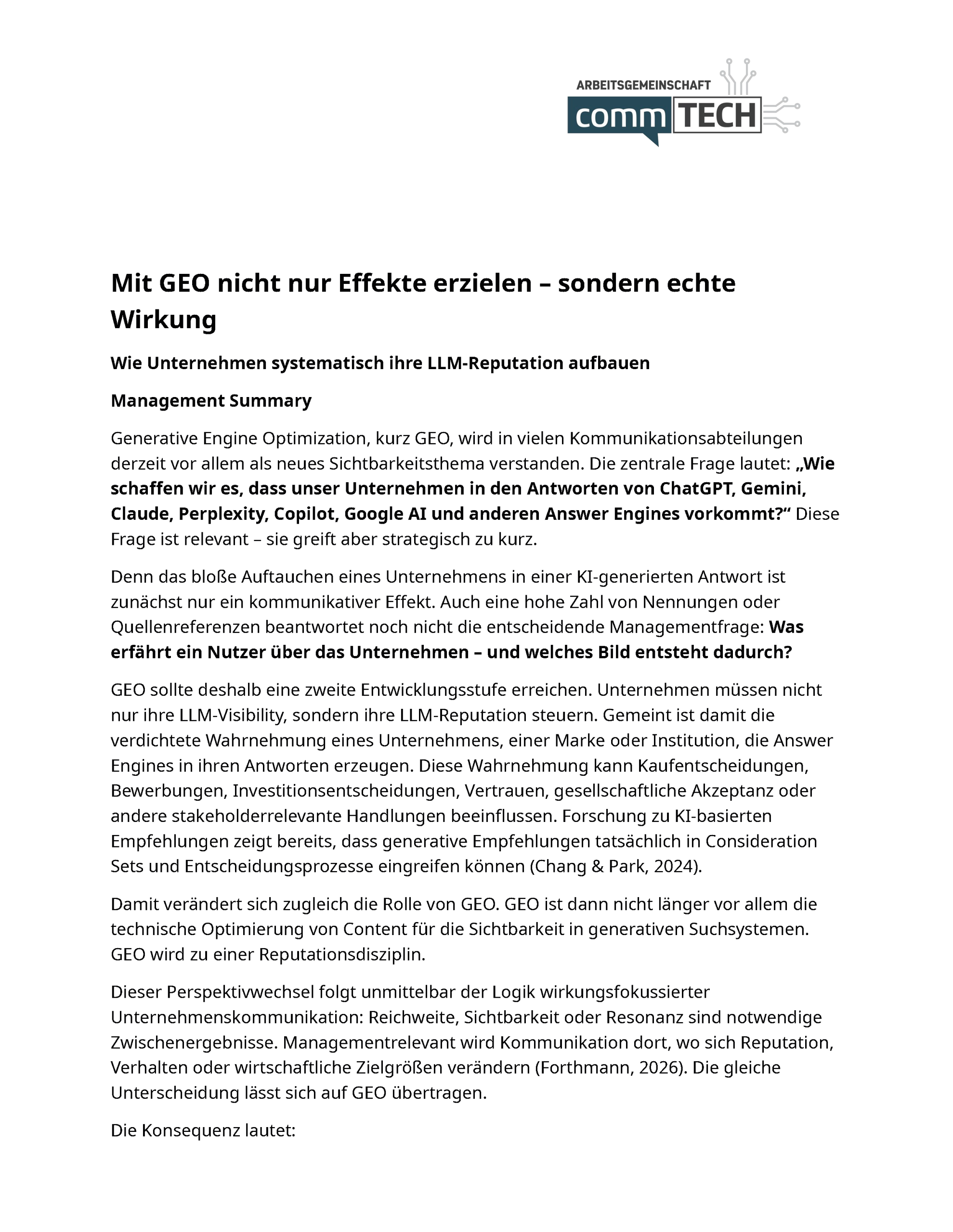 Whitepaper: Mit GEO nicht nur Effekte erzielen – sondern echte Wirkung